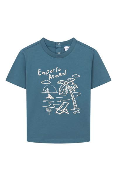 Хлопковая футболка EMPORIO ARMANI, арт. EB001082/AF14503