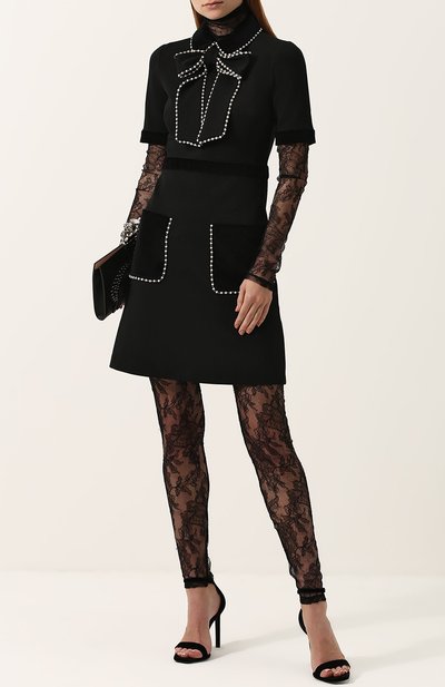 Кружевная прозрачная водолазка GUCCI, арт. 493616/XT519, фото 2