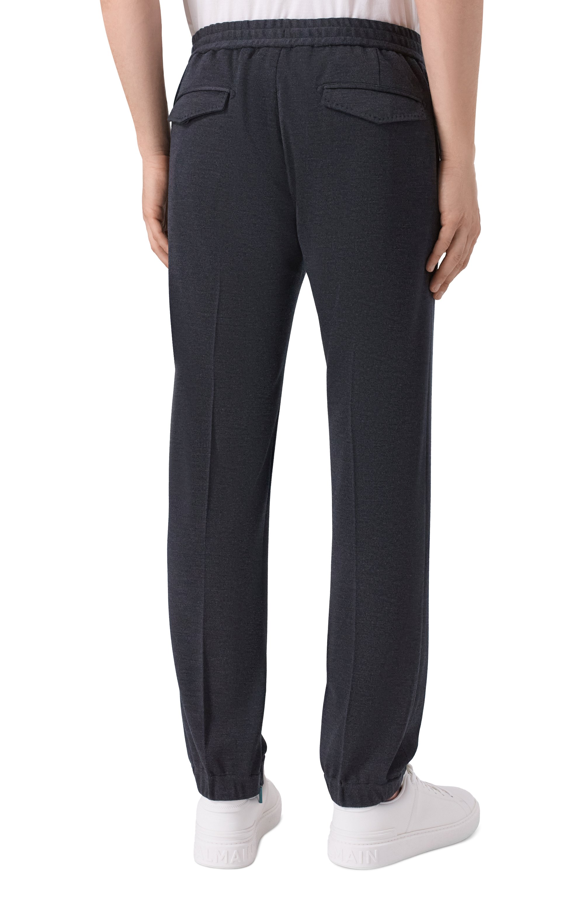 Шерстяные джоггеры STEFANO RICCI темно-серого цвета по цене 68250 руб., арт. M1T5300030/W0001R, фото 4 Шерстяные джоггеры STEFANO RICCI, арт. M1T5300030/W0001R, фото 4