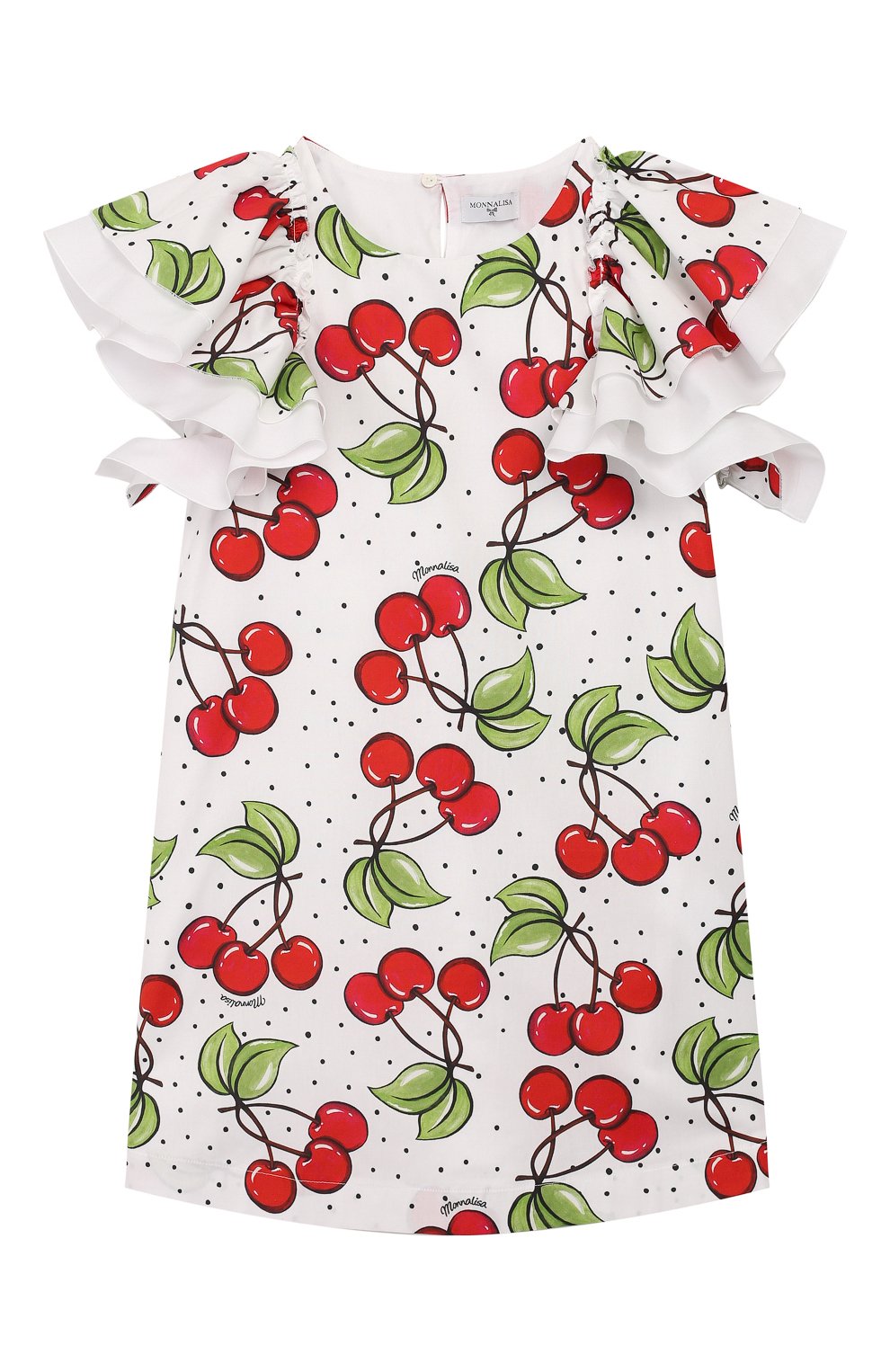 Хлопковое платье MONNALISA разноцветного цвета по цене 16400 руб., арт. 115923, фото 1 Хлопковое платье MONNALISA, арт. 115923, фото 1