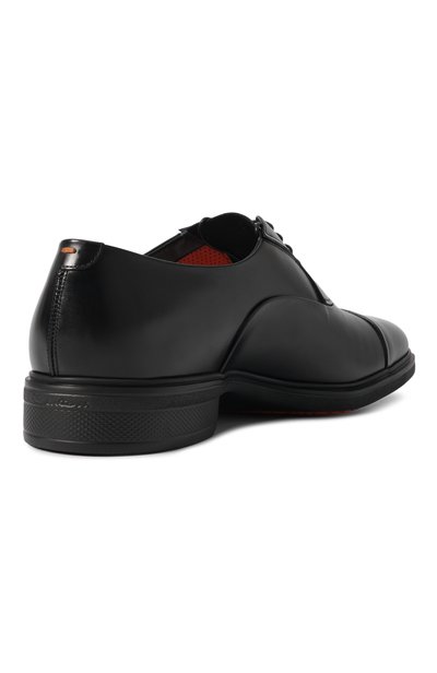 Кожаные оксфорды easy SANTONI черного цвета по цене 77100 руб., арт. MGEG18957NEAXNTG, фото 4 Кожаные оксфорды easy SANTONI, арт. MGEG18957NEAXNTG, фото 4