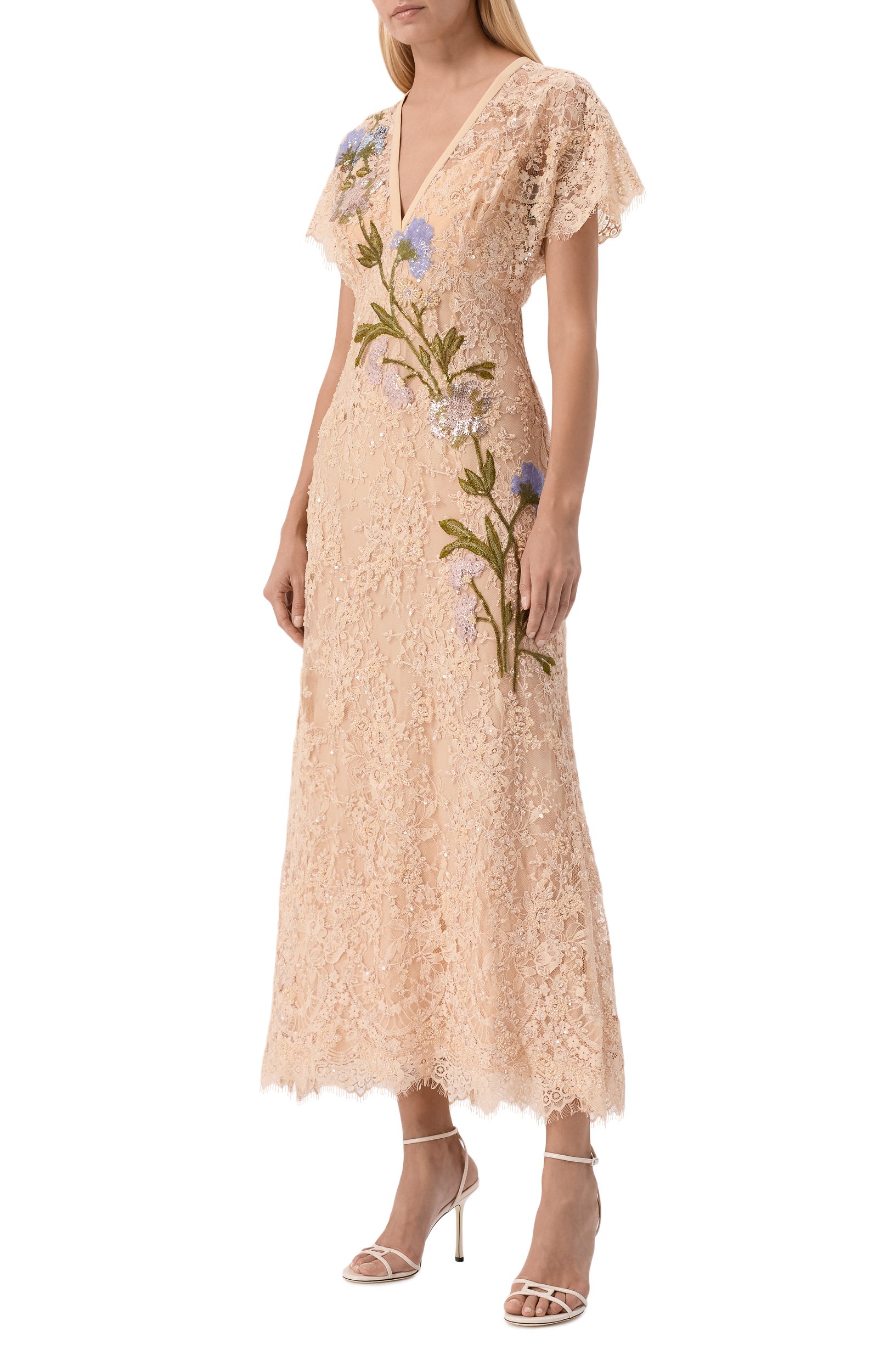 Платье с отделкой пайетками ELIE SAAB, арт. D1325EP26/LAE03, фото 2