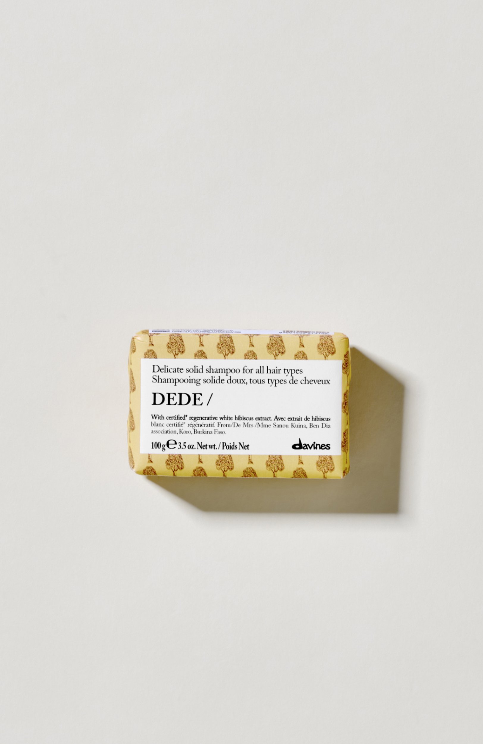 Твердый шампунь для деликатного очищения всех типов волос dede (100g) DAVINES, арт. 70108, фото 2