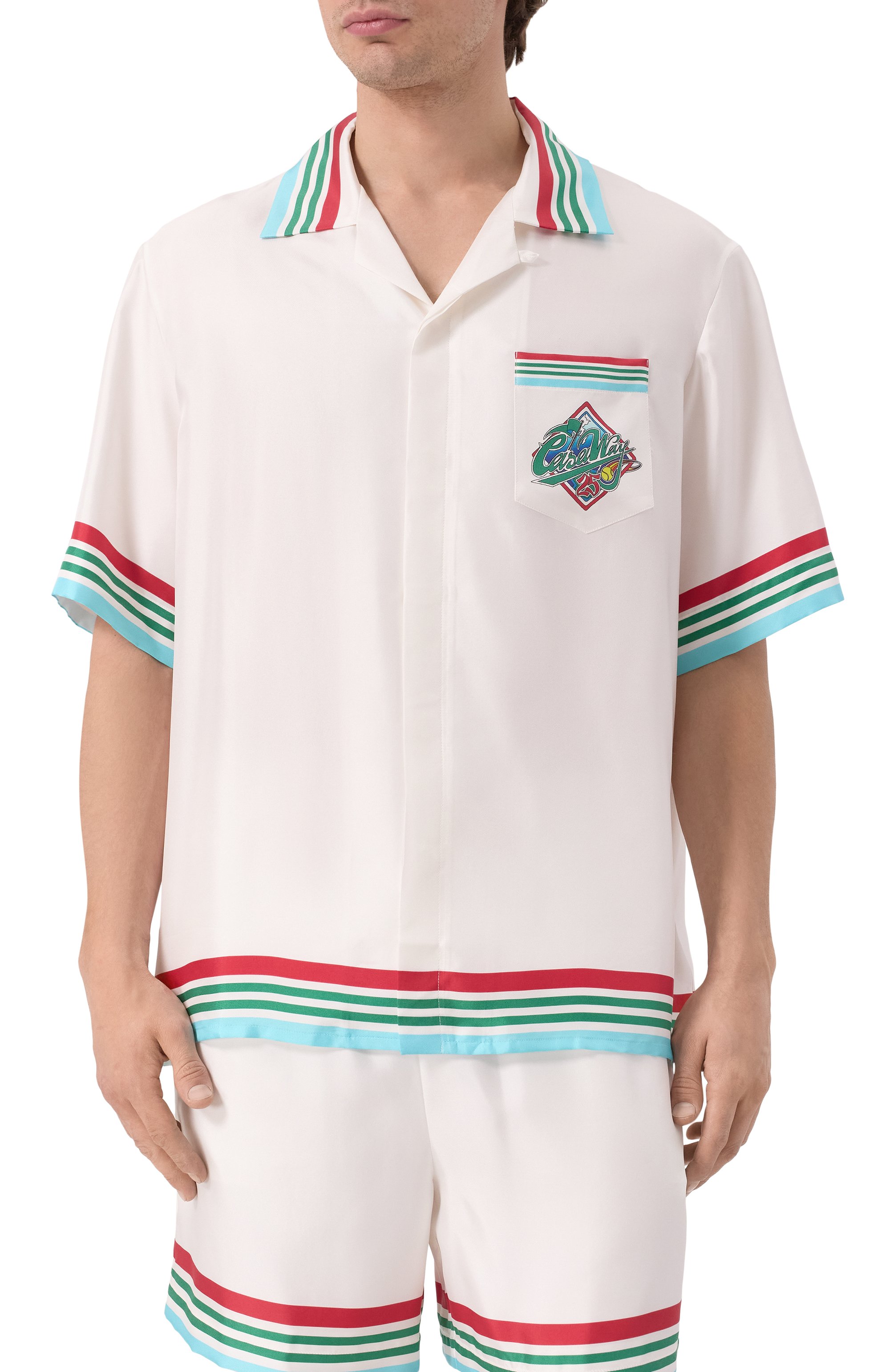 Шелковая рубашка CASABLANCA, арт. U-MS25-SH-003-06, фото 3