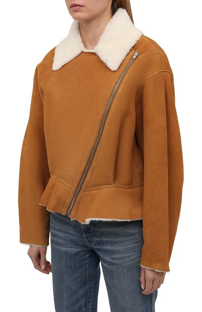 Дубленка из овчины ISABEL MARANT коричневого цвета по цене 277500 руб., арт. MA1068-21H001I/ADDYA, фото 3 Дубленка из овчины ISABEL MARANT, арт. MA1068-21H001I/ADDYA, фото 3