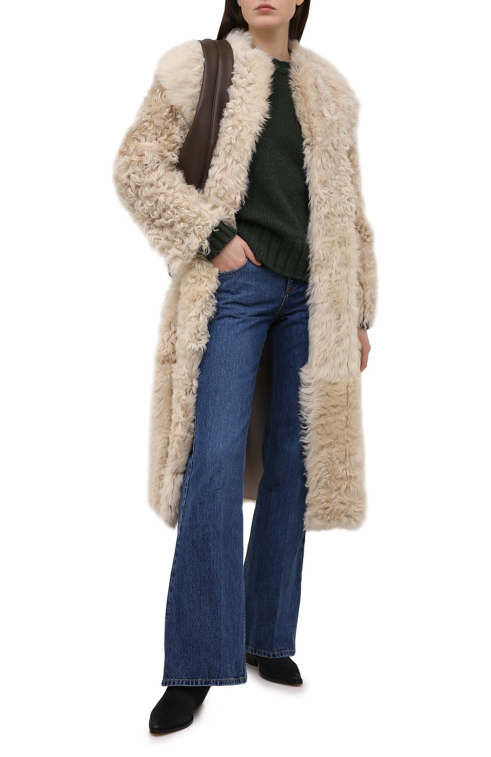 Шуба из овчины ISABEL MARANT бежевого цвета по цене 495000 руб., арт. MA0841-20H008I/GELT0NIA, фото 2 Шуба из овчины ISABEL MARANT, арт. MA0841-20H008I/GELT0NIA, фото 2