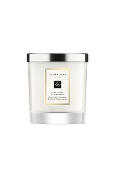 Свеча lime basil & mandarin (200g) JO MALONE LONDON бесцветного цвета, арт. L9YJ-01 | Фото 1 (Нос: Не проставлено; Региональные ограничения белый список (Axapta Mercury): Не проставлено; Ограничения доставки: flammable)