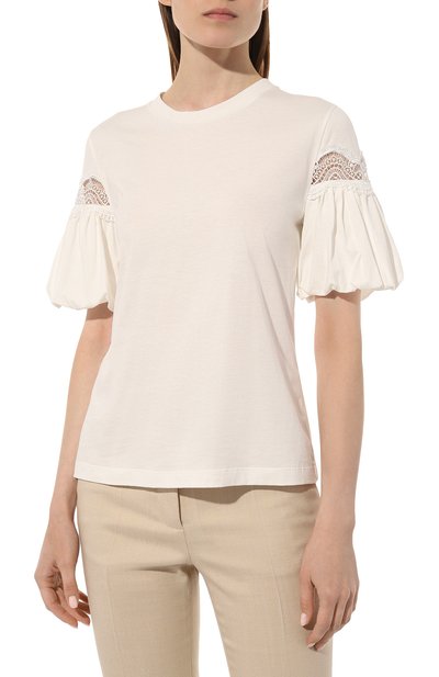 Хлопковая футболка ALBERTA FERRETTI, арт. 222U/A0702/6660, фото 3