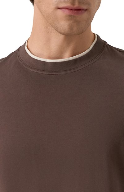 Хлопковая футболка BRUNELLO CUCINELLI, арт. M0B137427, фото 5