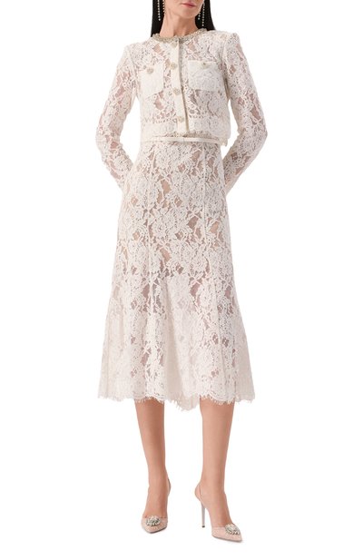 Платье из вискозы и хлопка SELF-PORTRAIT, арт. RS25053MB, фото 3