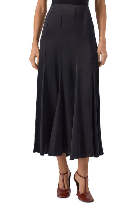 Шелковая юбка Chloé CH25WJU19008 Чёрный  CH25WJU19008 Фото 3
