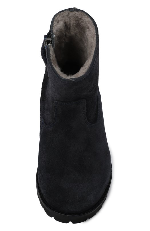 Замшевые полусапоги Pom D`Api Синий, фото 4