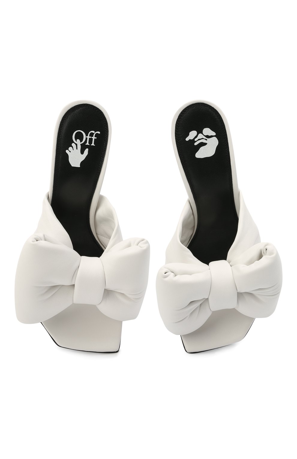 Кожаные мюли OFF-WHITE, арт. 0WIJ006R21LEA0010100, фото 5