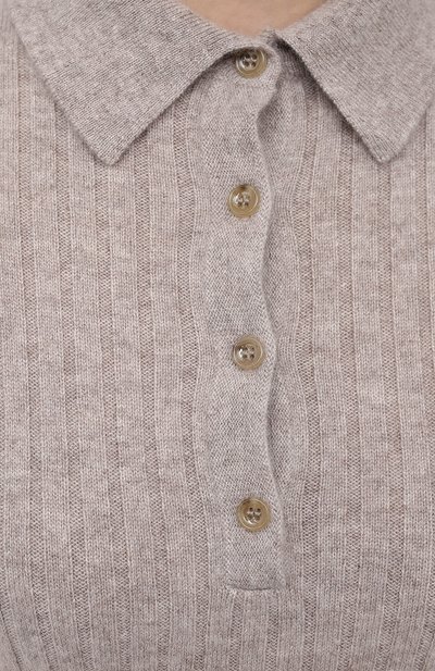 Кашемировый пуловер ALLUDE серого цвета по цене 68100 руб., арт. 205/11133, фото 5 Кашемировый пуловер ALLUDE, арт. 205/11133, фото 5