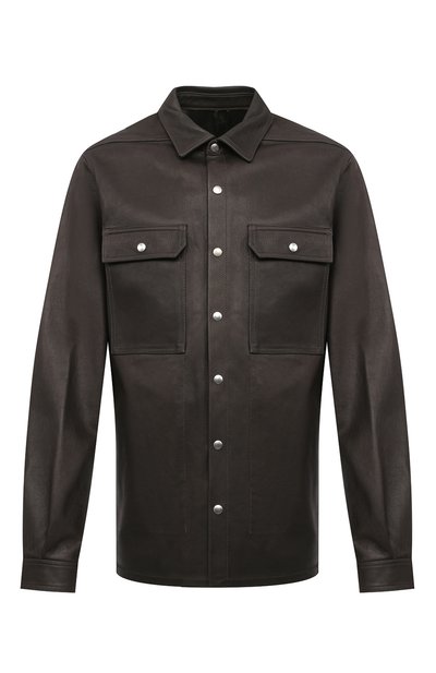 Кожаная рубашка RICK OWENS, арт. RU20F3729/LCW, фото 1