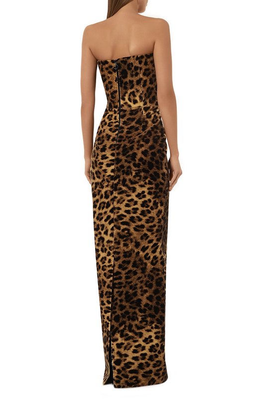 Хлопковое платье The New Arrivals Ilkyaz Ozel W24_NA00302800597 Леопардовый  W24_NA00302800597 Фото 4