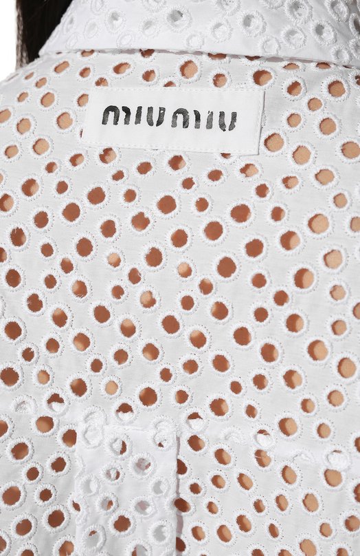 фото Хлопковое платье miu miu