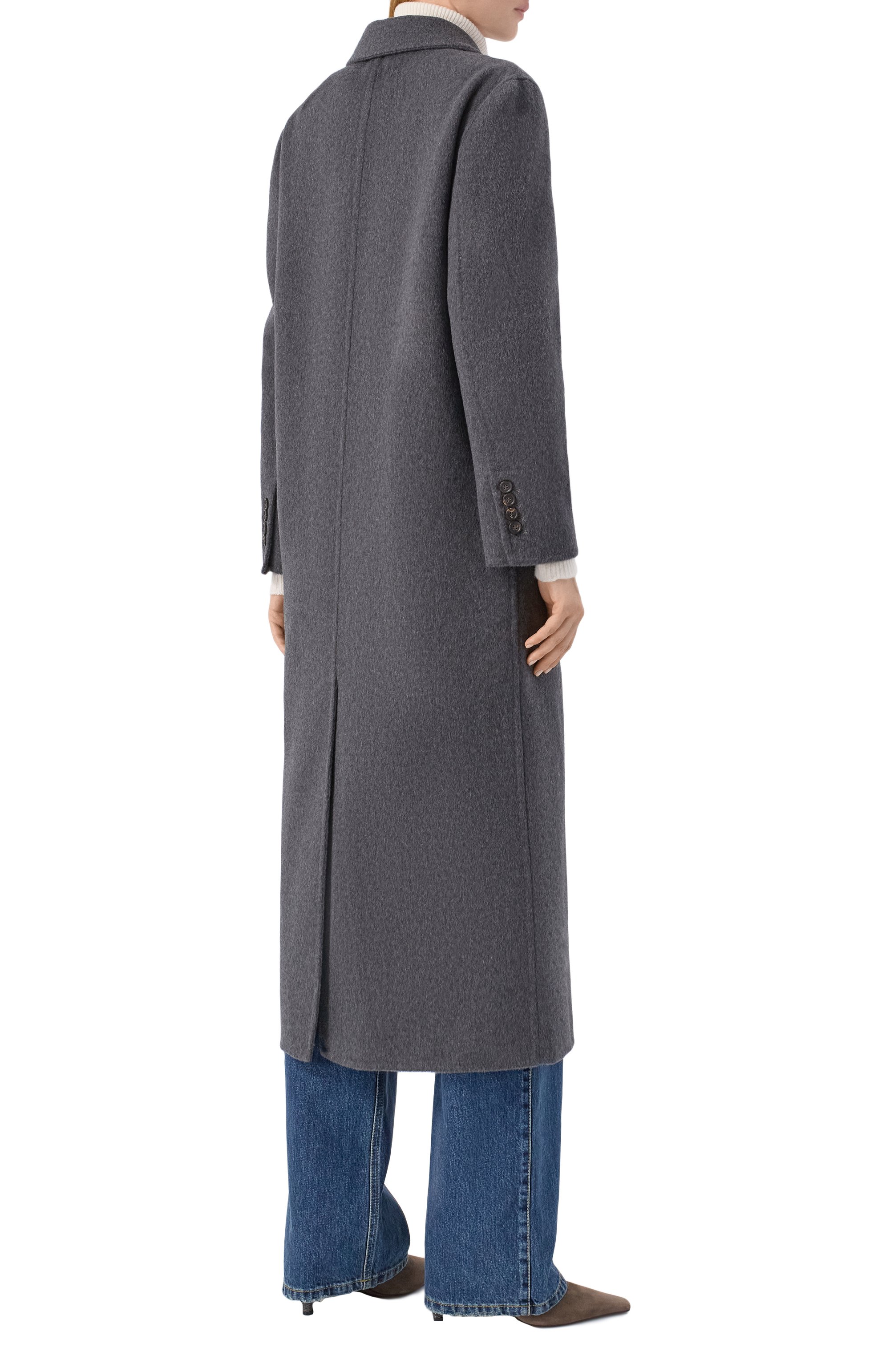 Кашемировое пальто BRUNELLO CUCINELLI темно-серого цвета по цене 1175000 руб., арт. MD5039895, фото 4 Кашемировое пальто BRUNELLO CUCINELLI, арт. MD5039895, фото 4