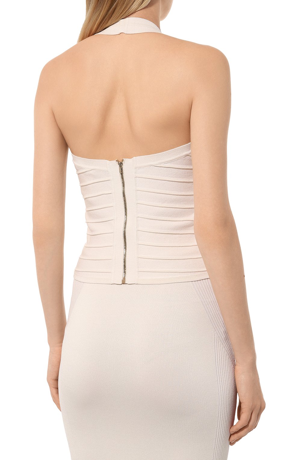 Топ из шелка и вискозы FREEAGE кремового цвета по цене 35300 руб., арт. S23.TP067.6070.111, фото 4 Топ из шелка и вискозы FREEAGE, арт. S23.TP067.6070.111, фото 4