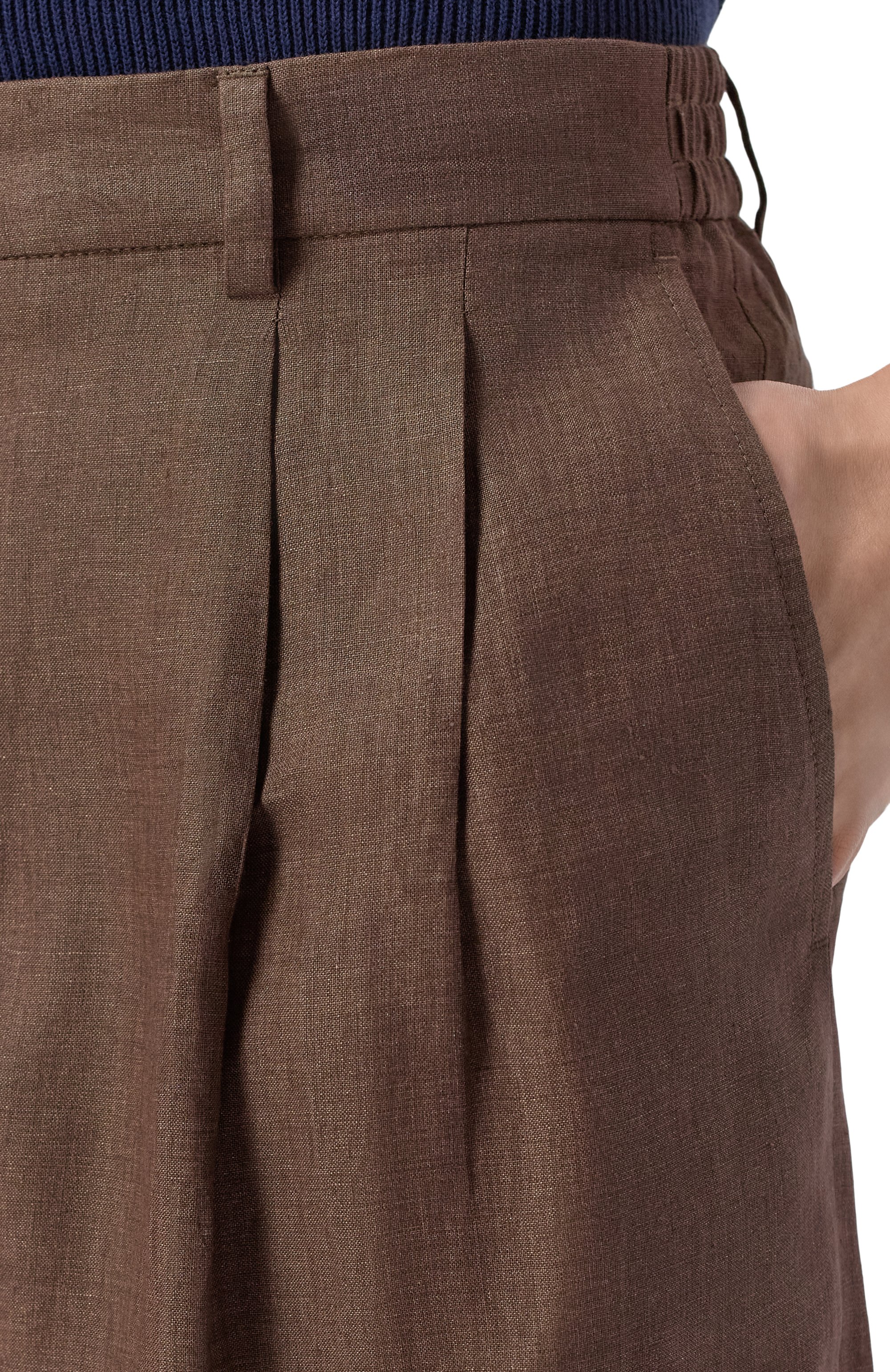 Льняные брюки 12 STOREEZ, арт. 138090, фото 5