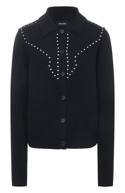 Женский кардиган из шерсти и кашемира ZADIG AND VOLTAIRE, арт. KWCA01648