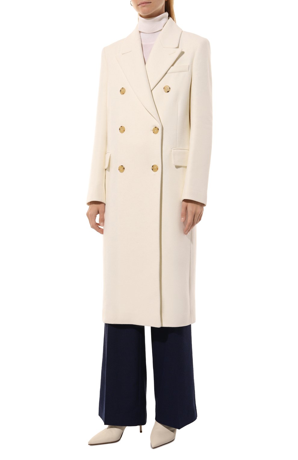 Пальто BOSS кремового цвета по цене 59950 руб., арт. 50524975, фото 3 Пальто BOSS, арт. 50524975, фото 3