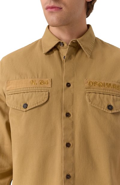 Хлопковая рубашка DSQUARED2, арт. S74DM0952/D35264, фото 5