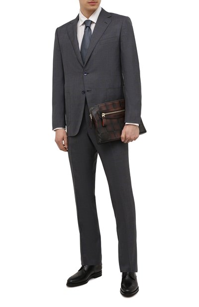 Кожаный клатч SANTONI, арт. UIBBA2045LI-H2SGT50, фото 2