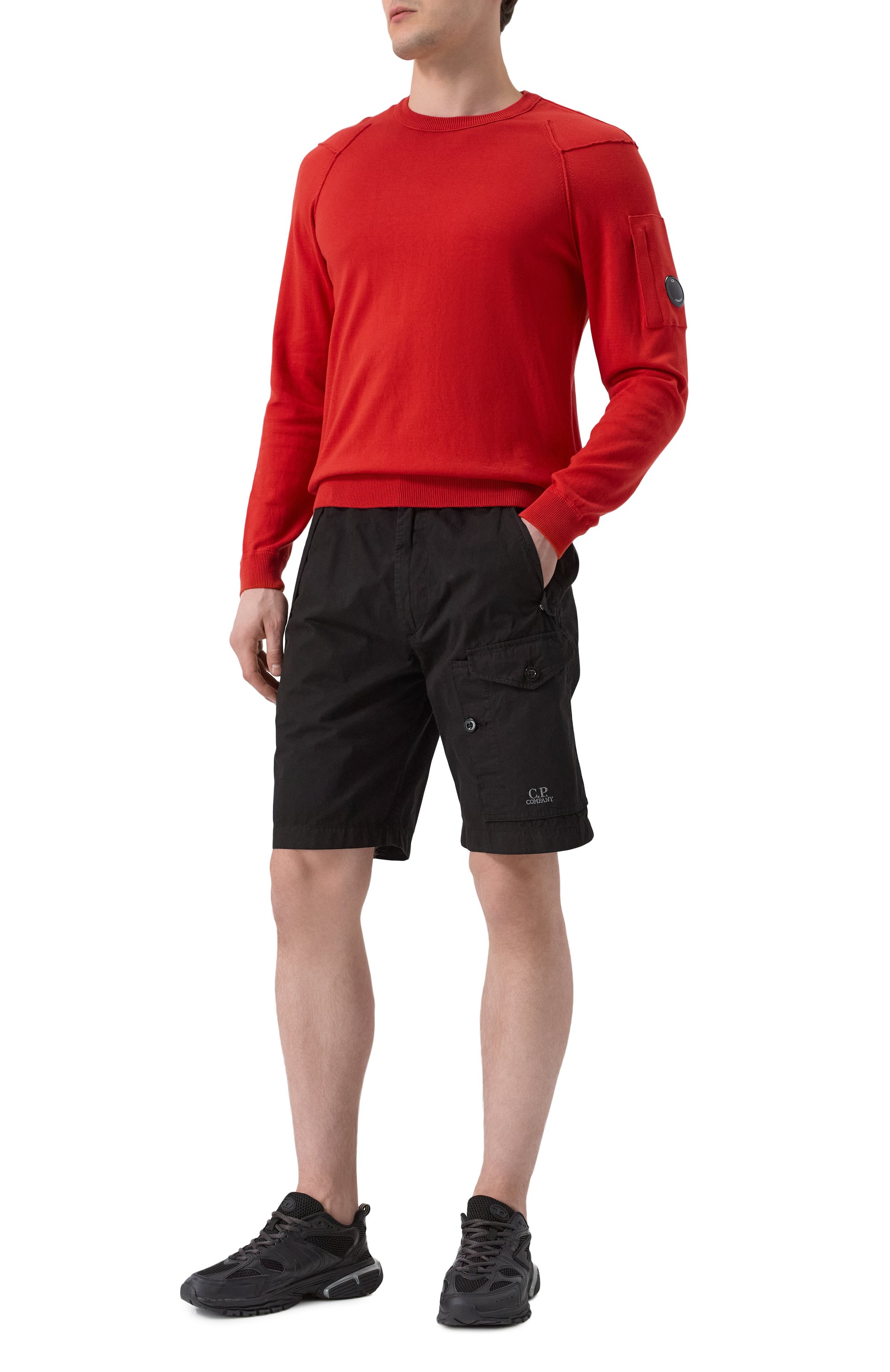 Хлопковый джемпер C.P. COMPANY, арт. 18CMKN026A004037A, фото 2