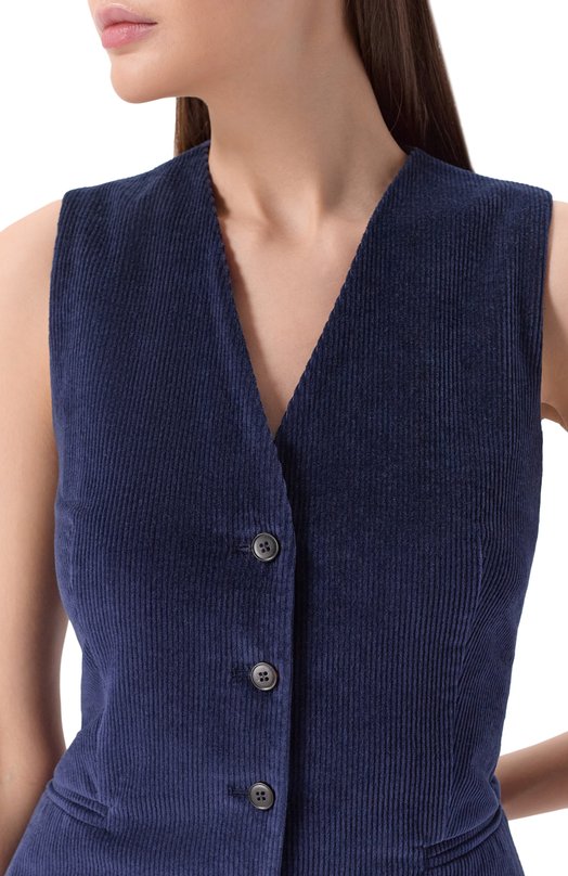 Вельветовый жилет Antonelli Firenze N3587P/680B Синий  N3587P/680B Фото 5