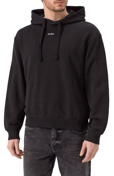 Хлопковое худи HUGO, арт. 50486478, фото 3