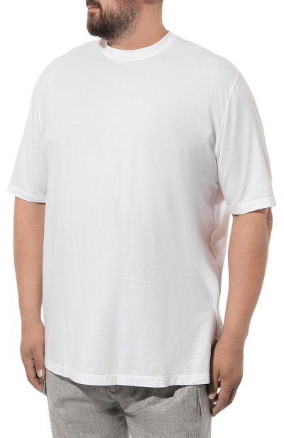 Хлопковая футболка KIRED белого цвета по цене 26750 руб., арт. WKISSW7724001001, фото 3 Хлопковая футболка KIRED, арт. WKISSW7724001001, фото 3