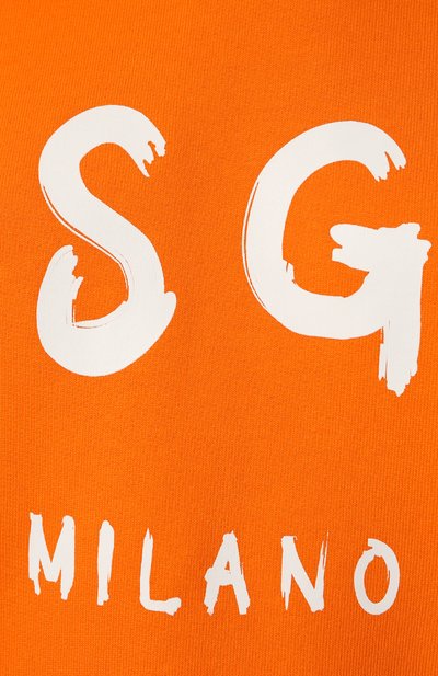 Хлопковое худи MSGM оранжевого цвета по цене 26650 руб., арт. 3341MDM515 227799, фото 5 Хлопковое худи MSGM, арт. 3341MDM515 227799, фото 5
