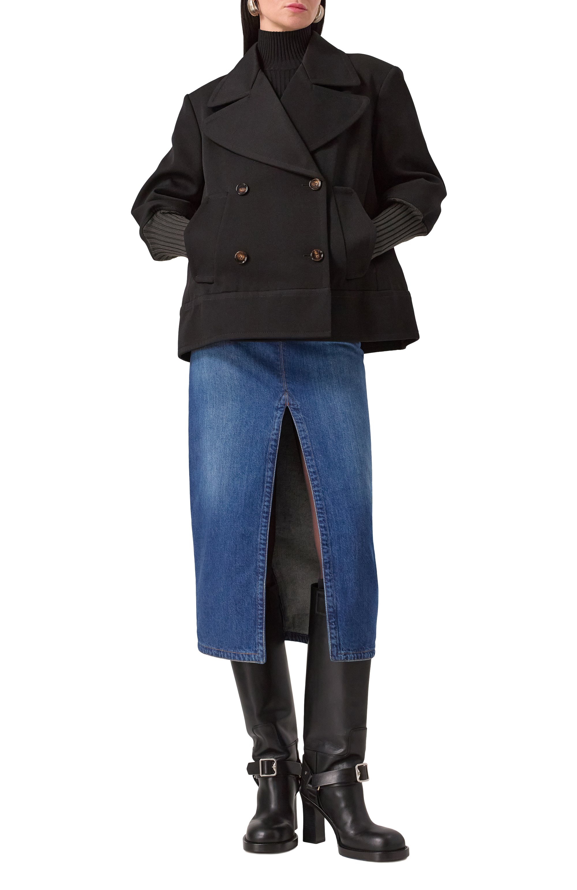 Кожаные сапоги BURBERRY, арт. 8079913, фото 2