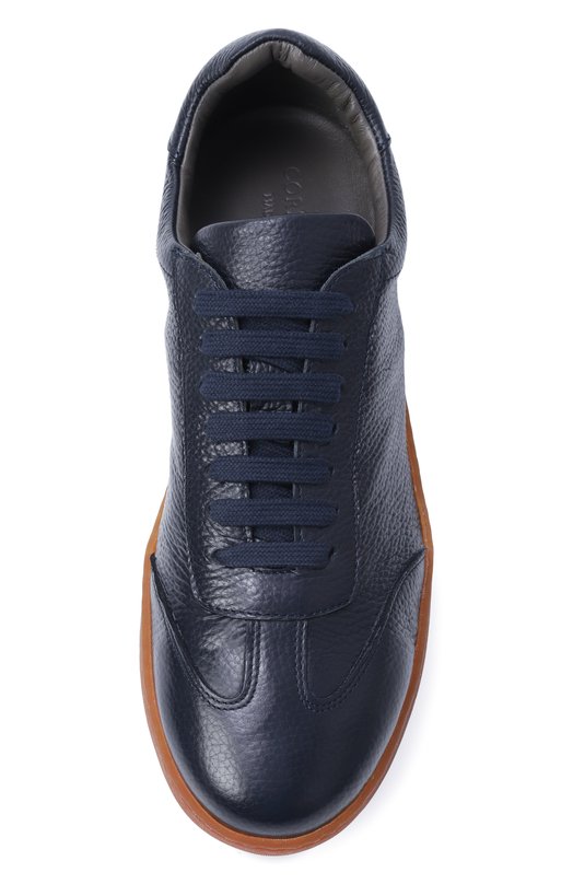 Кожаные кеды Corneliani 25TM60-2520910 Синий  25TM60-2520910 Фото 6