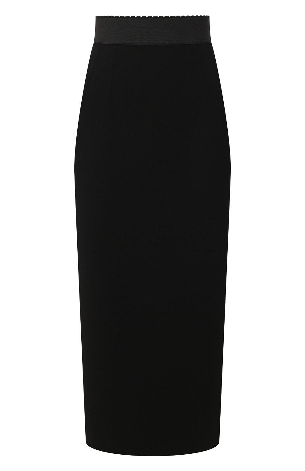 Шерстяная юбка DOLCE & GABBANA черного цвета по цене 93550 руб., арт. F4BTST/FUBD2, фото 1 Шерстяная юбка DOLCE & GABBANA, арт. F4BTST/FUBD2, фото 1