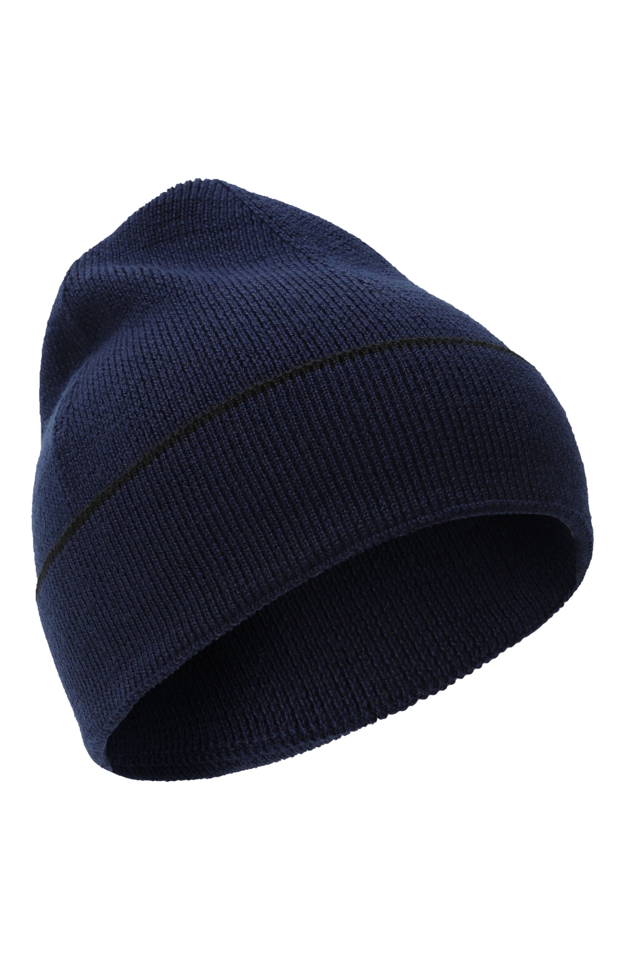 Комплект из шапки и шарфа HUGO темно-синего цвета по цене 13200 руб., арт. 50517757, фото 2 Комплект из шапки и шарфа HUGO, арт. 50517757, фото 2