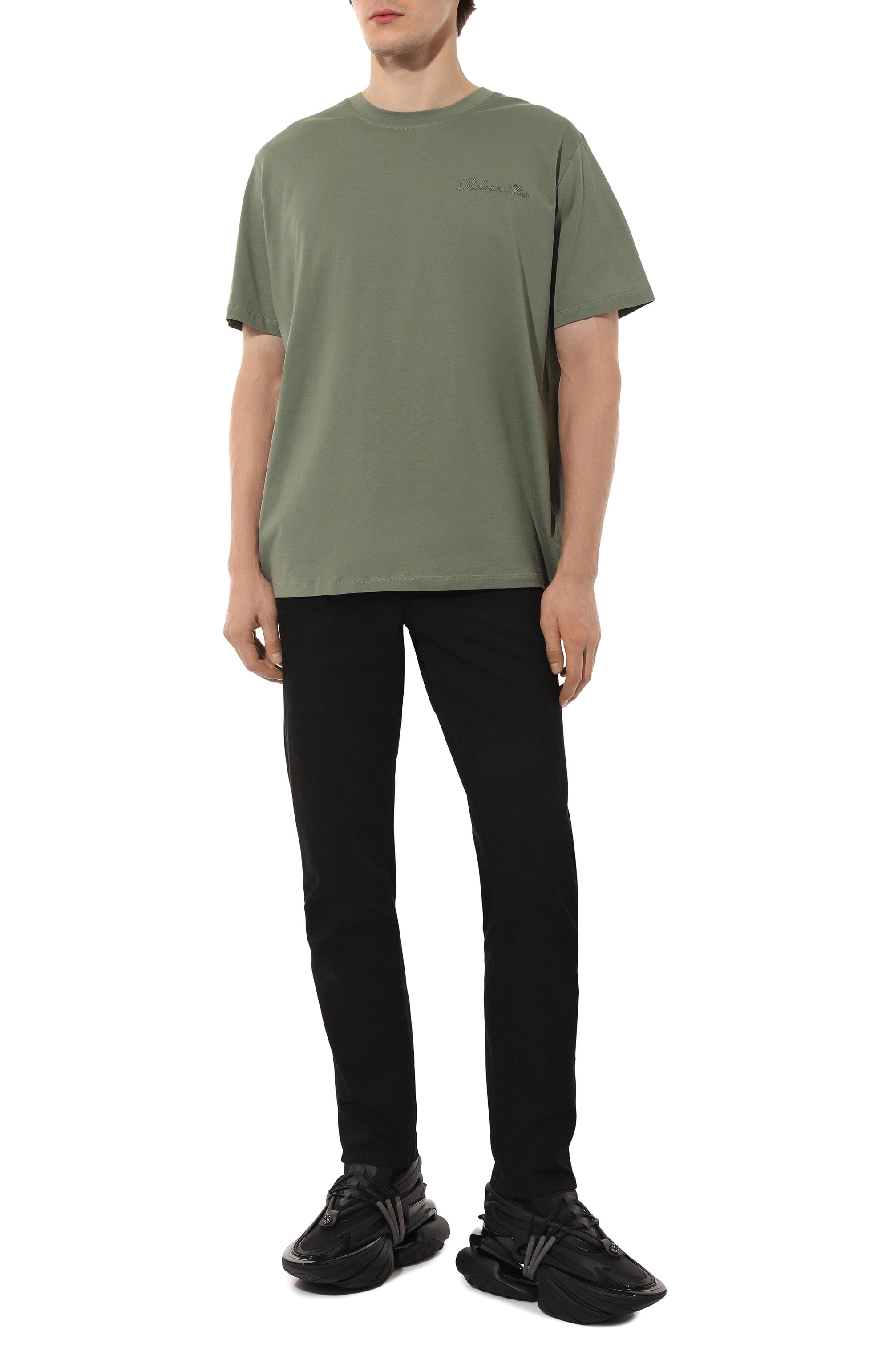 Хлопковая футболка BALMAIN, арт. DH1EG010/BC68, фото 2