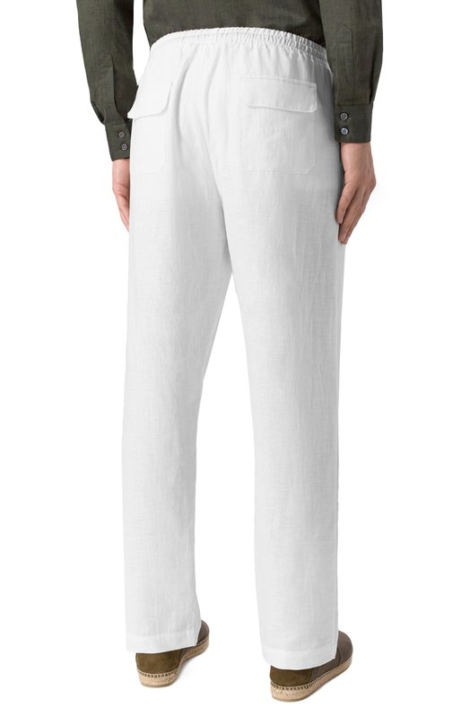 Брюки изо льна и хлопка Zimmerli 27000 Белый  27000 Фото 4