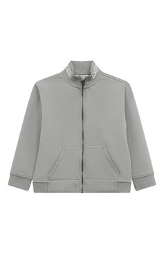 Детский комплект из толстовки и брюк EMPORIO ARMANI серого цвета, арт. 6DHVJ4/1JHSZ | Фото 2 (Нос: Не проставлено; Материал внешний: Хлопок; Материал сплава: Проставлено; Случай: Повседневный; Ростовка одежда: 6 мес | 68 см, 12 мес | 80 см, 24 мес | 92 см, 9 мес | 74 см, 36 мес | 98 см, 3 мес | 62 см)