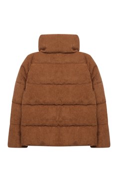 Детская утепленная куртка из вельвета SAVE THE DUCK коричневого цвета, арт. J31460G/C0RALINE/VELY19/4-8 | Фото 2 (Рукава: Длинные; Материал сплава: Проставлено; Материал внешний: Синтетический материал; Драгоценные камни: Проставлено; Материал подклада: Синтетический материал; Кросс-КТ: Утепленные, Демисезон; Ростовка одежда: 6 лет | 116 см, 8 лет | 128 см)