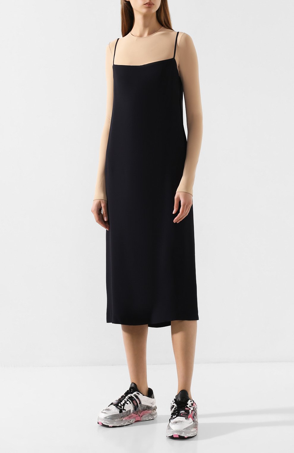 Платье MAISON MARGIELA темно-синего цвета по цене 79000 руб., арт. S51CU0080/S52191, фото 3 Платье MAISON MARGIELA, арт. S51CU0080/S52191, фото 3