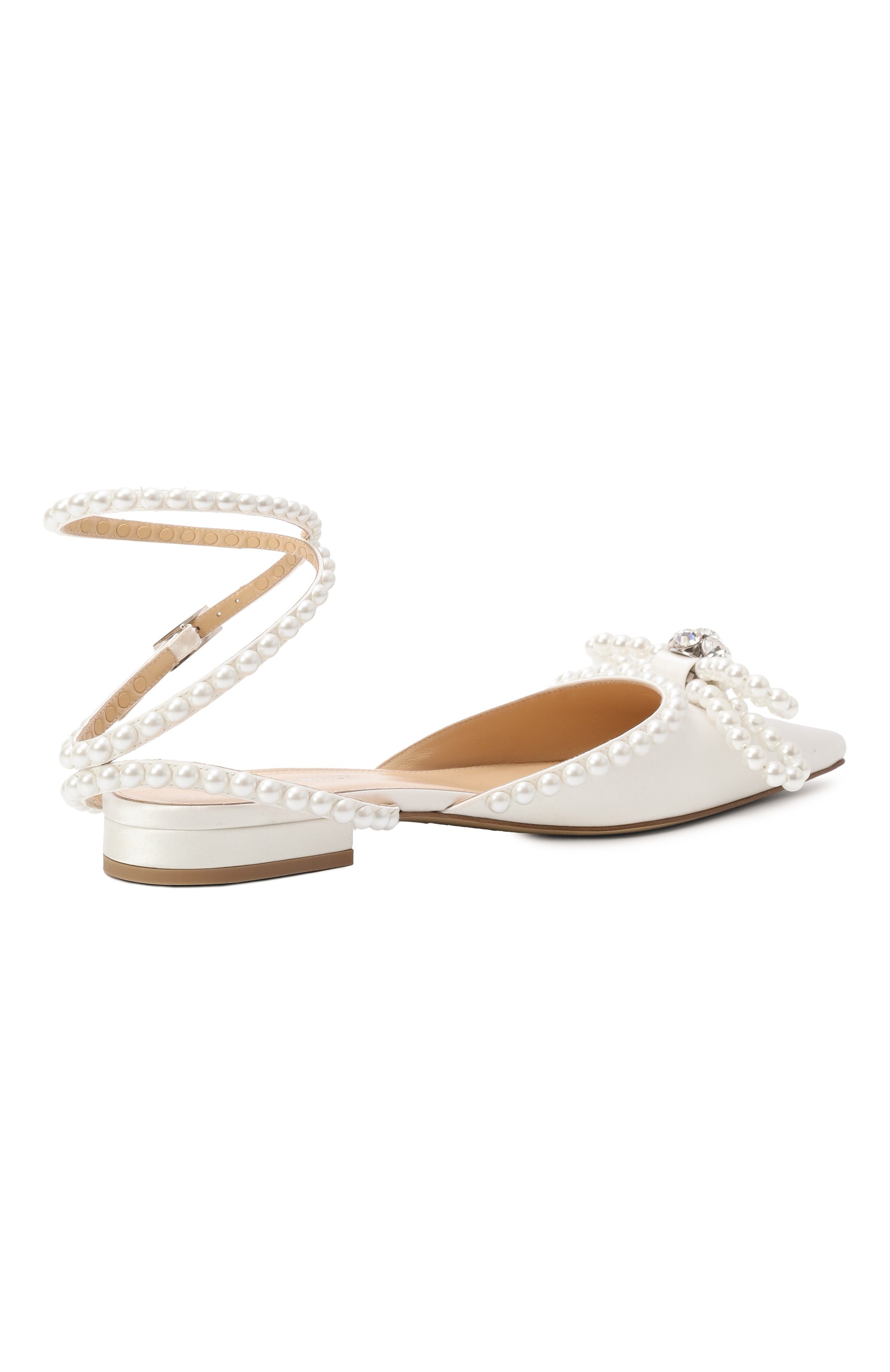 Текстильные балетки double bow MACH & MACH, арт. R25-S0929-15-CRP-011, фото 5