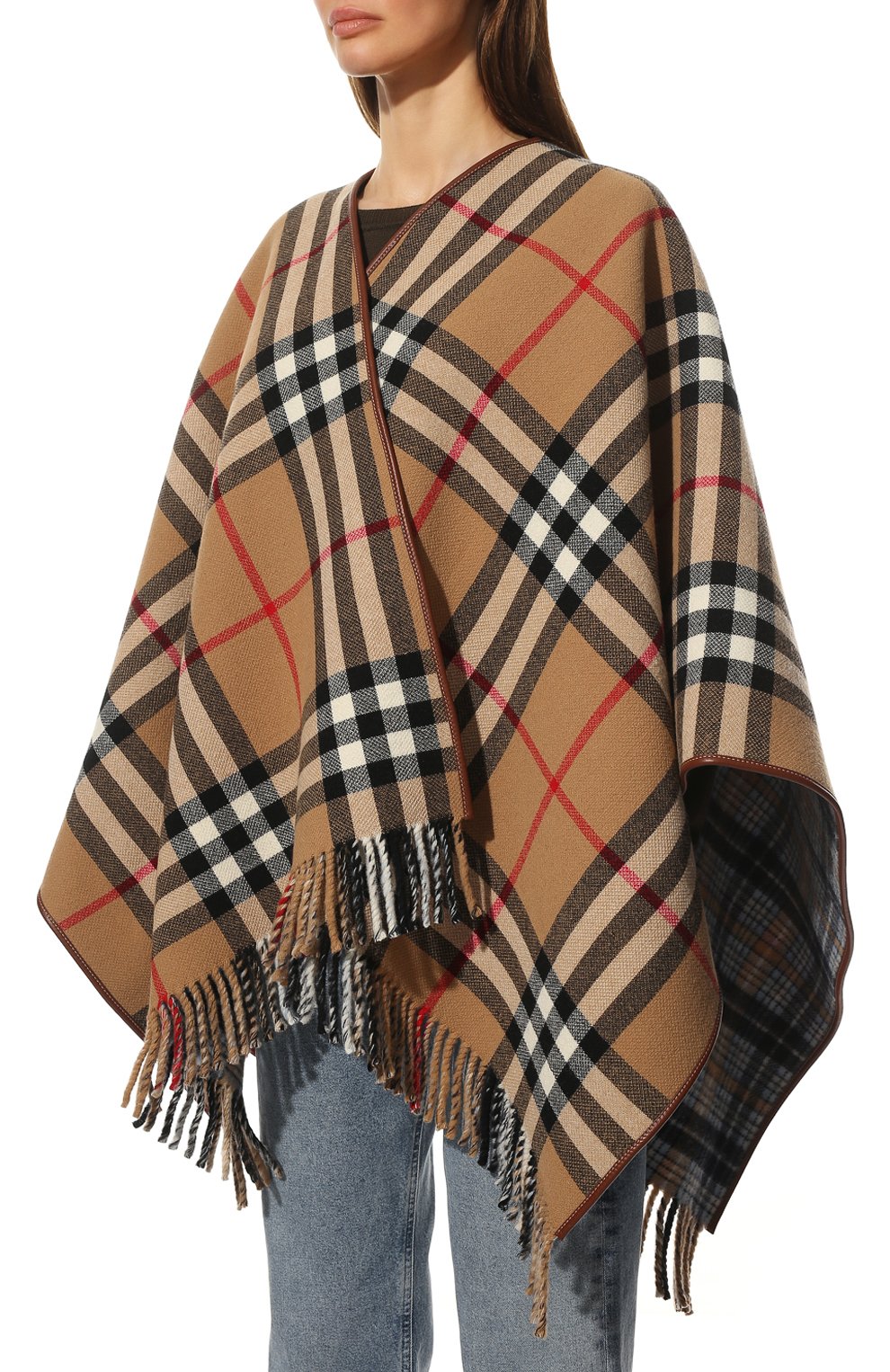 Шерстяная накидка cape BURBERRY, арт. 8050482, фото 3