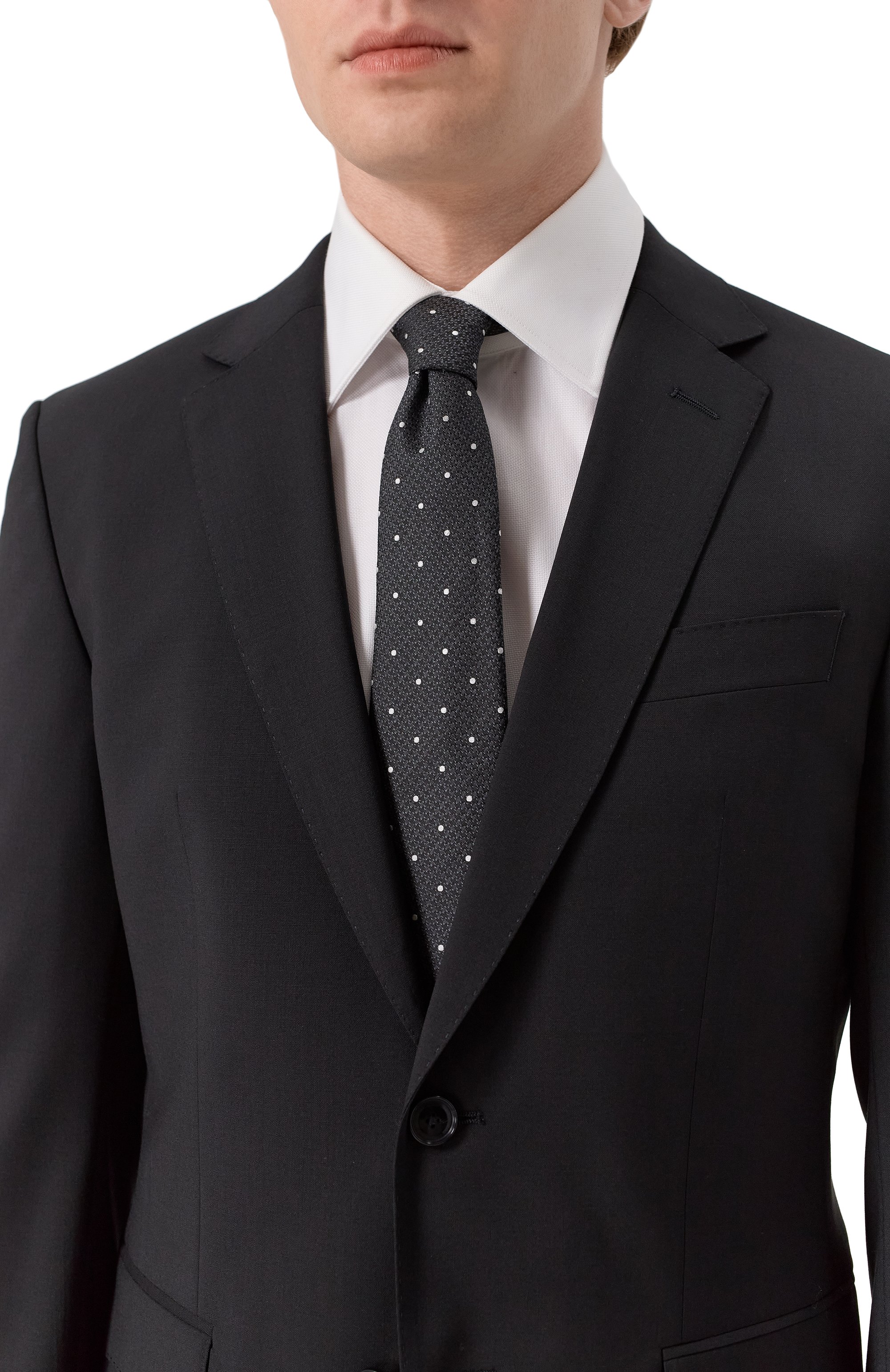 Шелковый галстук GIORGIO ARMANI, арт. GM000800/TE13659, фото 2