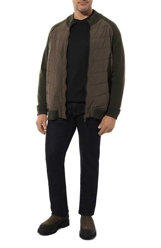 Комбинированный кардиган Paul&Shark 14311226 Хаки  14311226 Фото 2