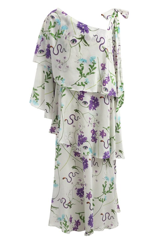 

Платье из хлопка и шелка Borgo De Nor, Белый