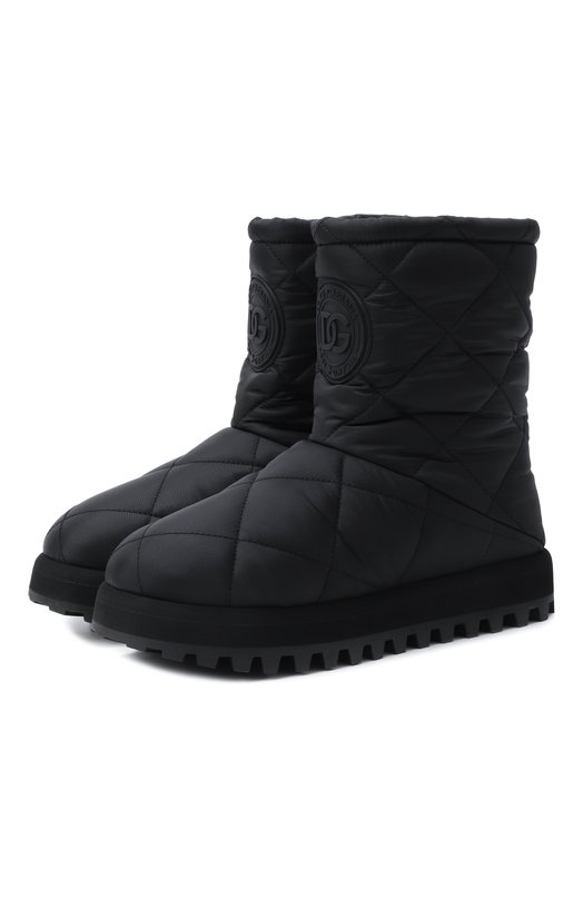 Текстильные полусапоги Dolce & Gabbana CT1096/AQ075 Чёрный CT1096/AQ075