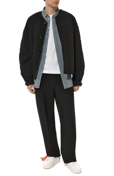 Кожаные кеды new low vulcanized OFF-WHITE, арт. 0MIA293S24LEA001, фото 2