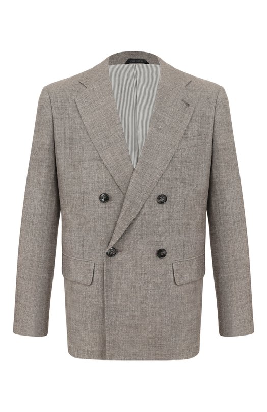 Пиджак из шелка и льна Giorgio Armani GM003526/TE20785 Серый GM003526/TE20785